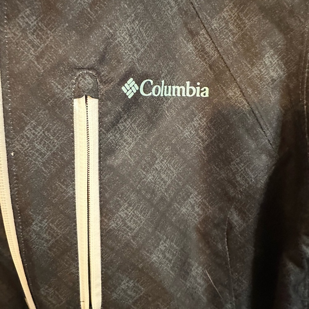Columbia Black/Gray Patterned Lightweight Jacket size Medium - Picture 2 of 12